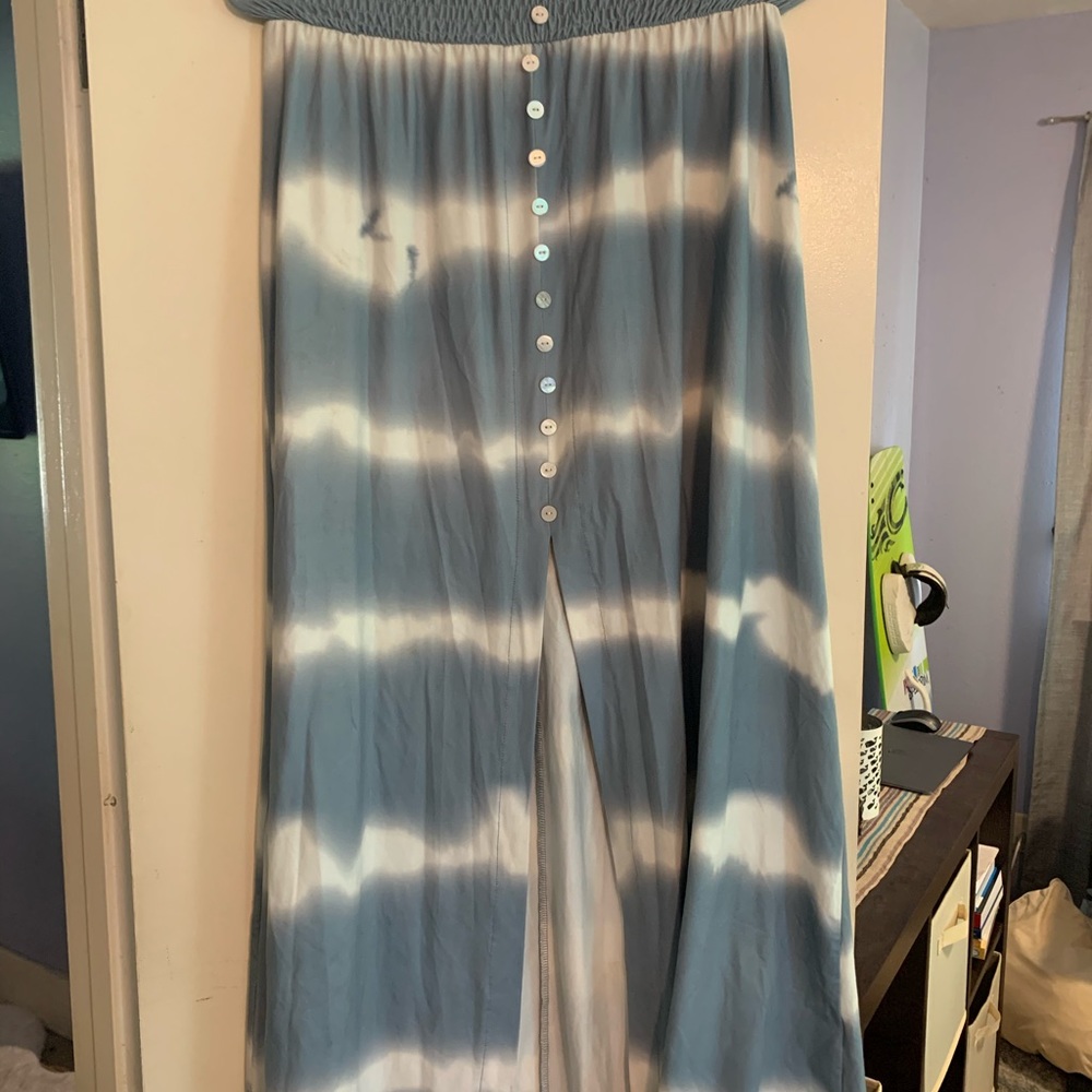 Hand dyed made in Bali gorgeous marble maxi skirt